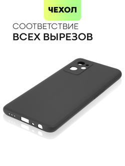 Чехол BROSCORP для realme 9i;Oppo A96 оптом (арт. RM-9i-COLOURFUL-BLACK)