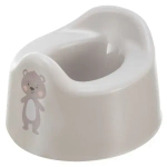 Горшок детский с декором 275х170 мм (светло-бежевый)