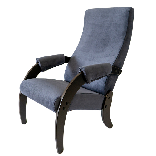 Кресло  Марта №61М арт.GS-61М-6 (каркас венге, ткань VERONA Denim Blue - синий) 1уп
