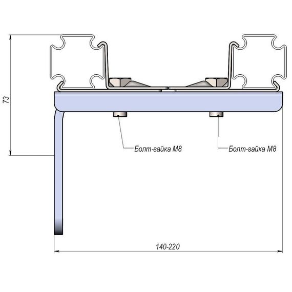 Крепление ХОММЕТ двойное (2), 9030011 купить в Москве и Московской области по низкой цене с доставкой по России — (1) Крепление ХОММЕТ двойное (2), 9030011 — (1)