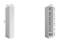 МС Мори Шкаф МШ 400.1 Сатин), ДСВ-Мебель, г. Пенза