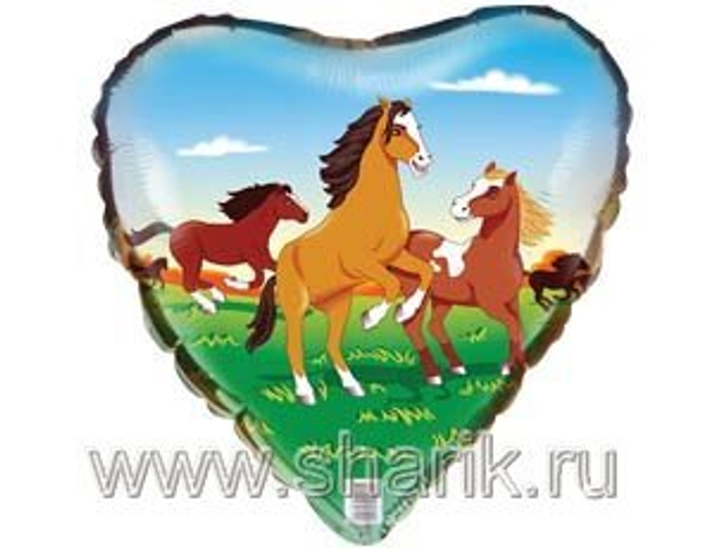 Ф 18" Сердце Лошади