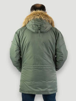 Husky III fleece Nord Storm (оливковый - olive/orange)