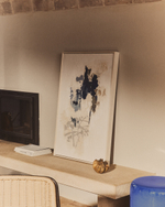 Erale Абстрактная картина ручной работы в серо-синих тонах, размер 60 x 90 см