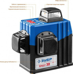 Лазерный уровень ЗУБР 3D крест 3d №2 нивелир 34908-2