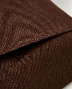 ZARA HOME ОДНОТОННАЯ НАВОЛОЧКА, КОРИЧНЕВЫЙ