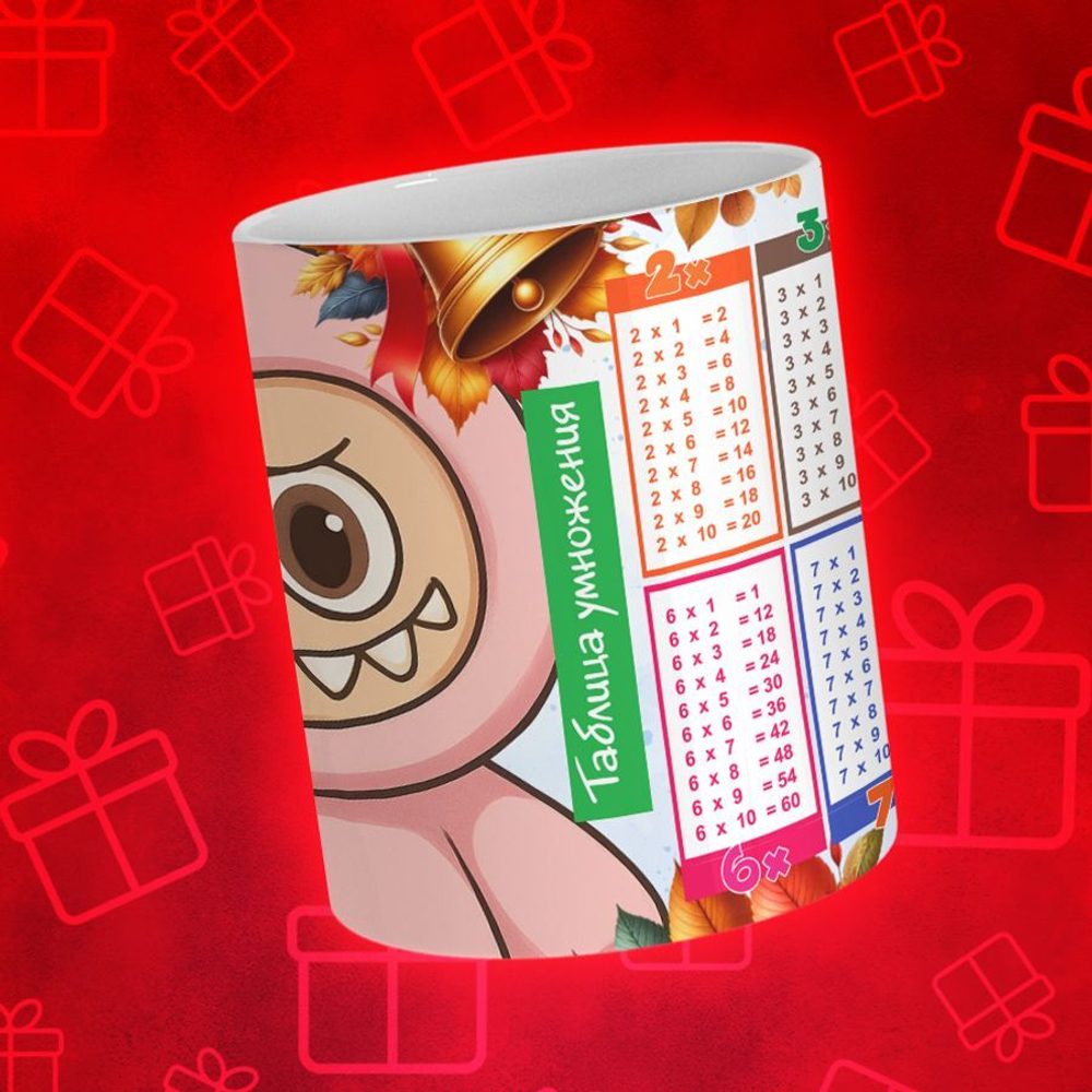 Лабубу с таблицей умножения