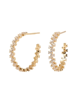 Серьги Crown серебро 925 пробы покрытое золотом