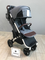 Коляска прогулочная Babalo 2024 Серый текстиль на белой раме