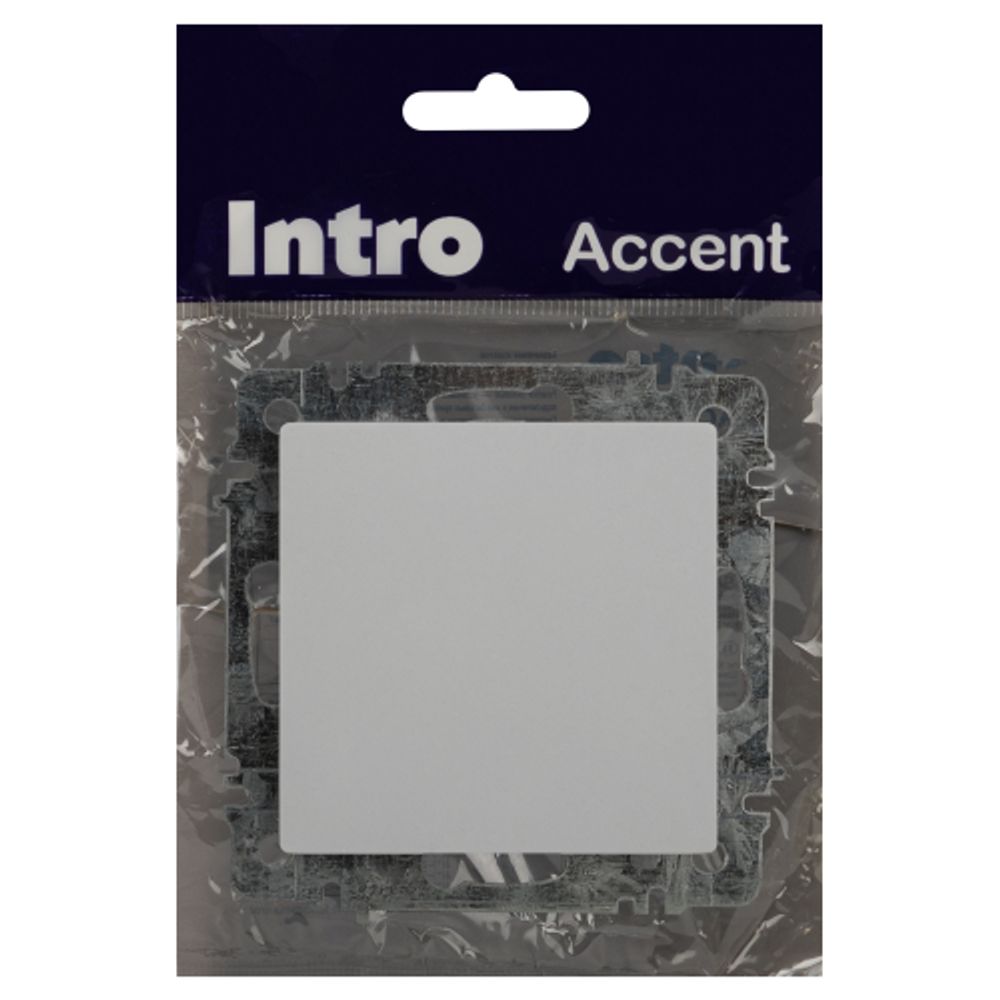 Кнопка Intro Accent 6-109-01 10А-250В, IP20, СУ, AL/CU, белый
