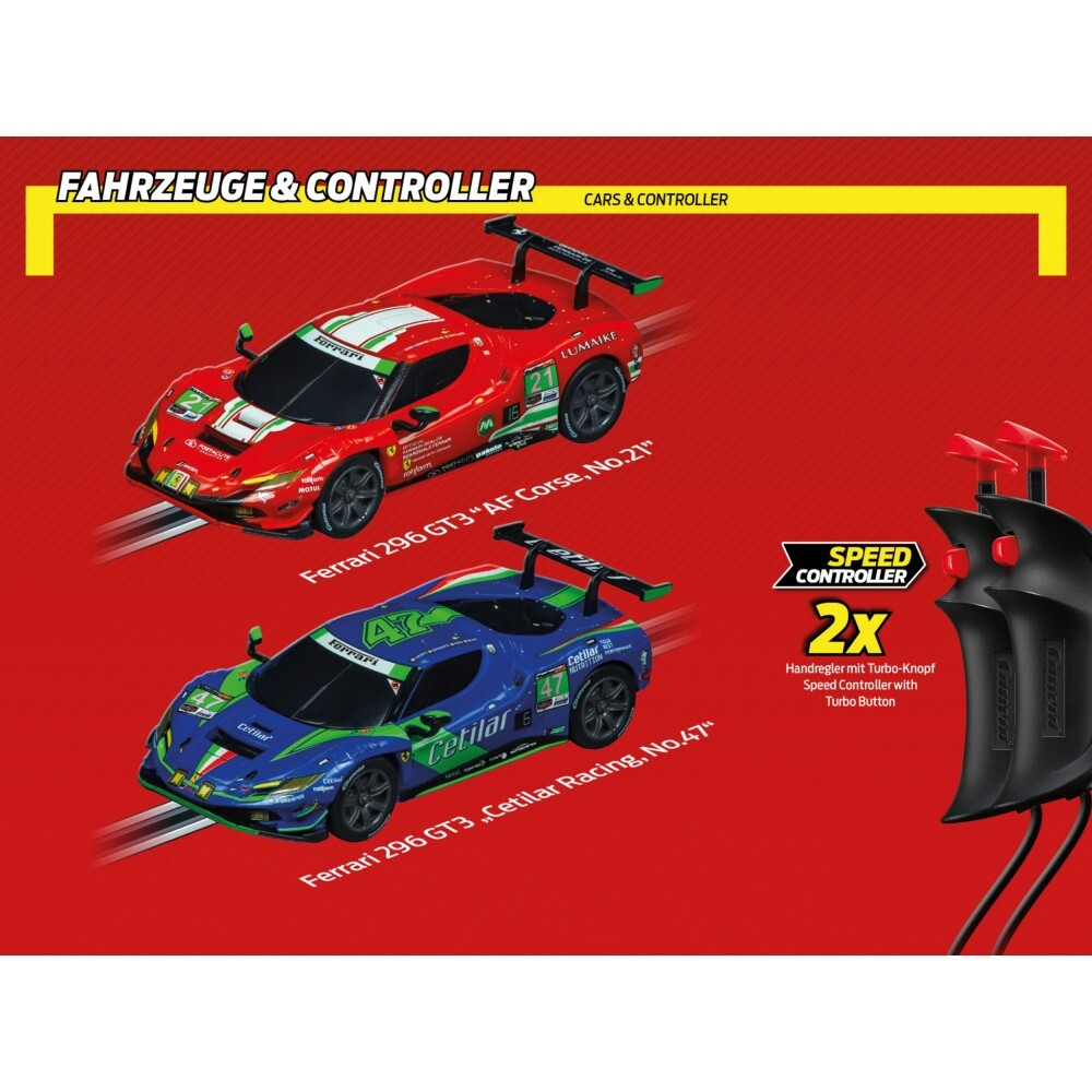 Carrera GO!!! - Автотрек 8,6 м Ferrari Power Racing + 2 машинки 62575 / артикул   62575  / GTIN 4007486625754