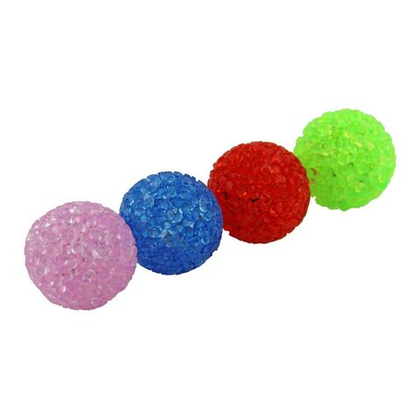 DOGMAN Мячик для кошек звенящий Кристалл, 4 см