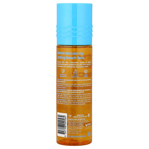 b.fresh, Salty Little Бич, освежающий спрей для волос и тела, соленая карамель и сандаловое дерево, 221 мл (7,5 жидк. унции)