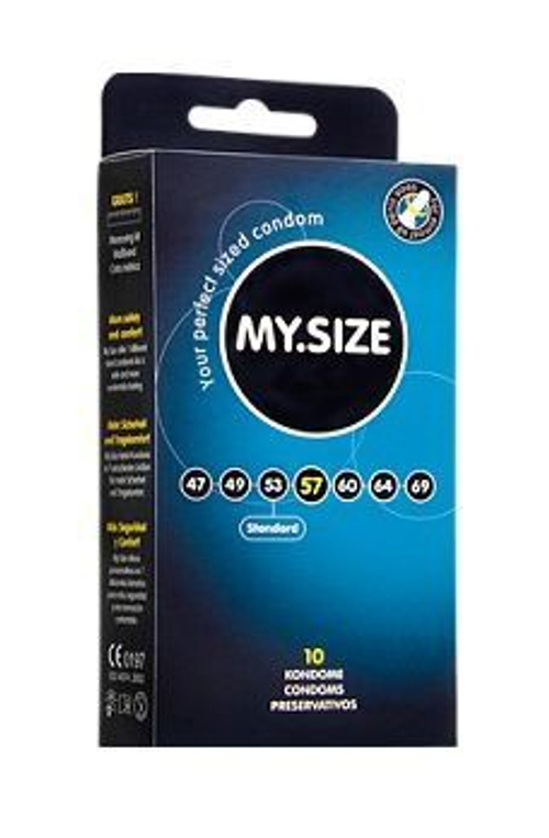 Презервативы MY.SIZE размер 57, тонкие 0,05 мм, 10 шт