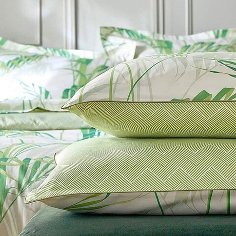 Постельное белье PALM HOUSE TILLEUL Blanc des Vosges 2 спальное евро Зеленый