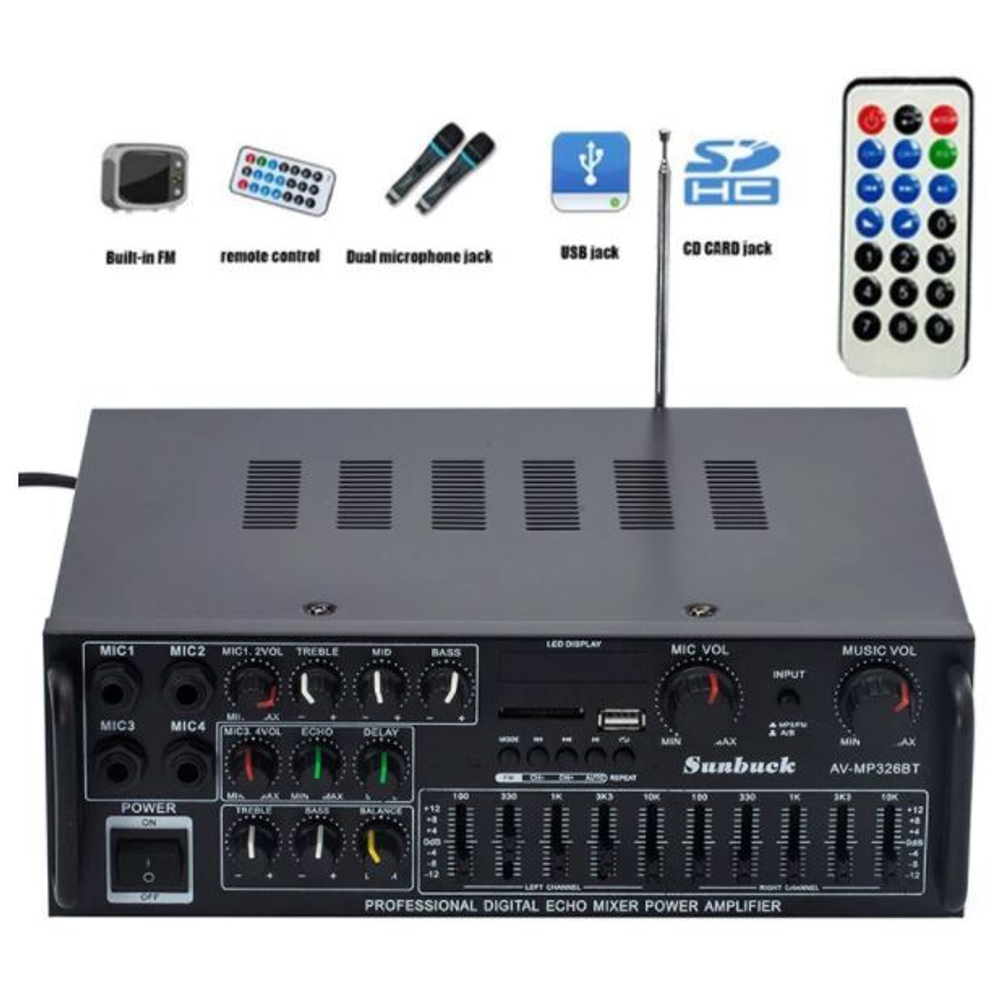 Усилитель Sunbuck AV-MP326BT-Black