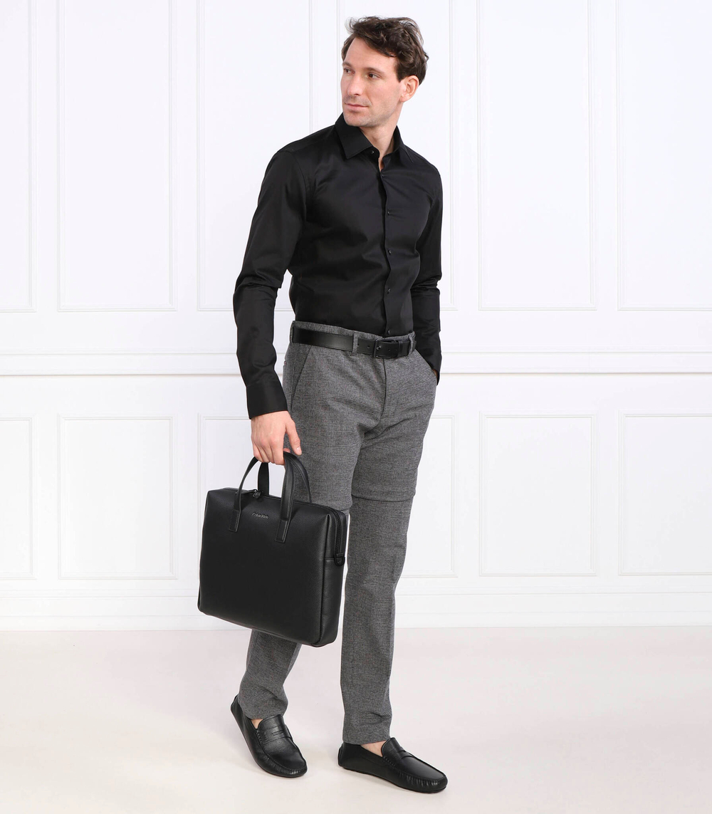 рубашка h-hank-kent-c1-214 BOSS BLACK - черный(50479922)