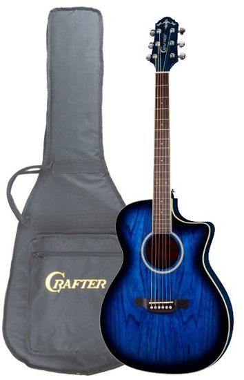 Гитара электроакустическая CRAFTER FC-550EQ MS Чехол