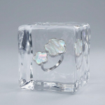 Кольцо Цветок двойной с перламутром