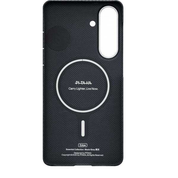 Чехол Pitaka Edge Case для Samsung S26, Черный | Twill