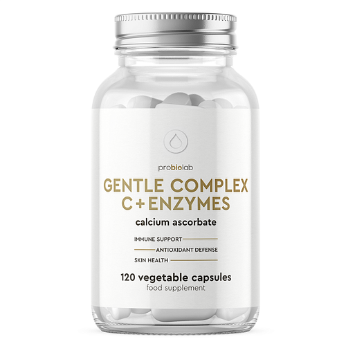 PROBIOLAB Gentel Сomplex C+Enzymes "Джентел комплекс C+Энзимы" 120 капсул