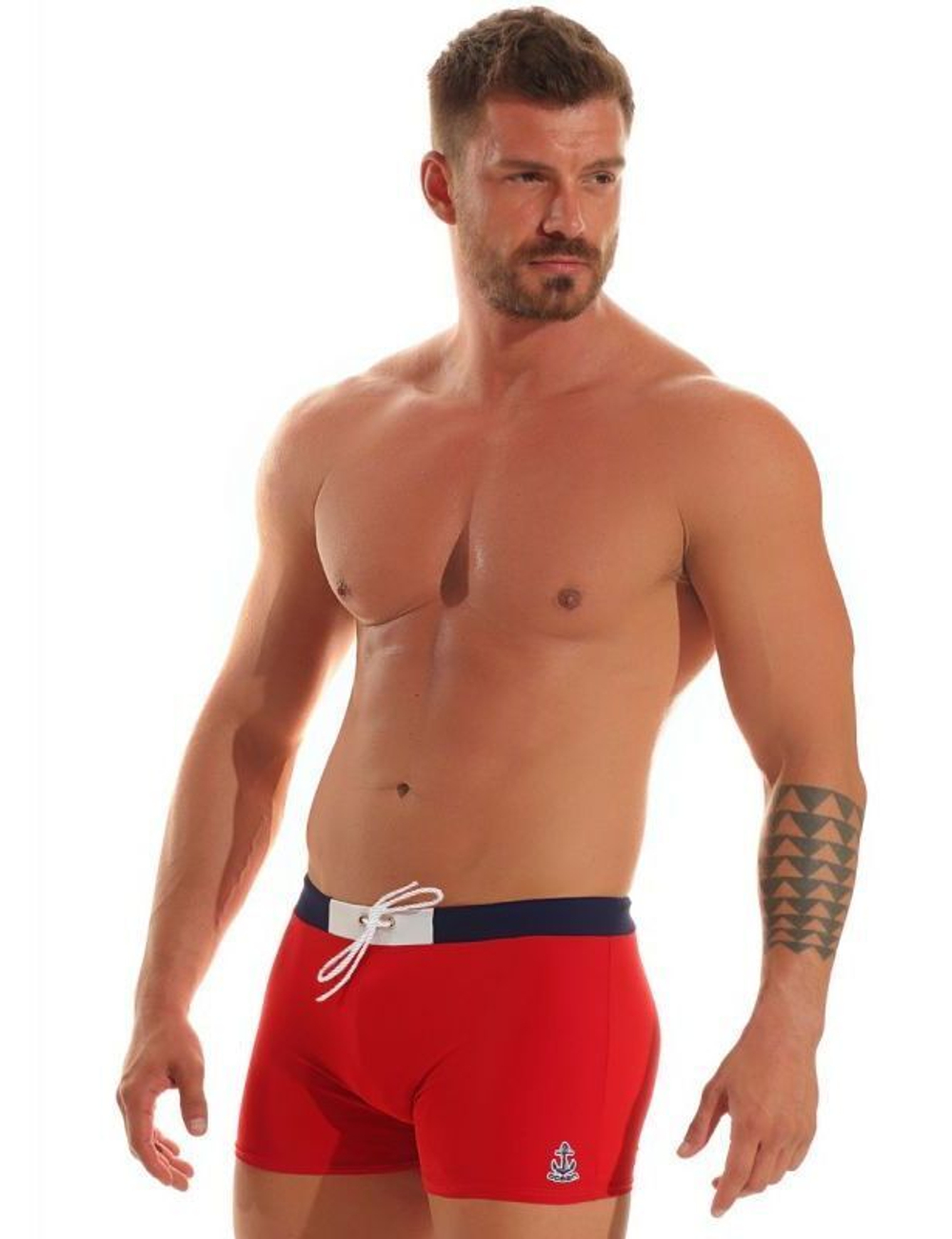 Мужские пляжные боксеры (Размер: M) (Цвет: красный)