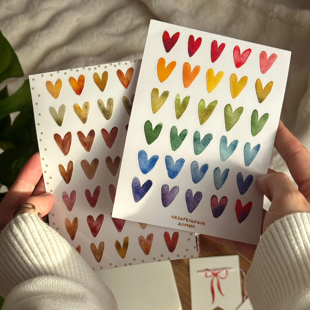 стикерпак "нежные сердечки"