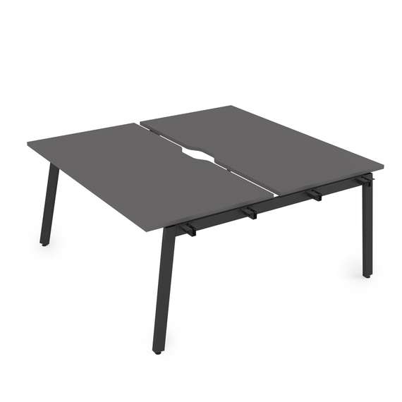 10БДНВ.264 Стол системы БЕНЧ, сдвоенный, на 2 рабочих места - начальный (1600*1235*750)