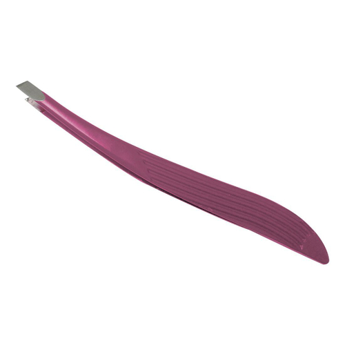 Dewal Beauty Пинцет для коррекции бровей скошенный TW-50X, 9 см (розовый)