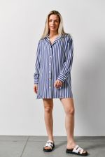 Блузка (рубашка) Тропический рай-2 Виотекс СИНИЙ