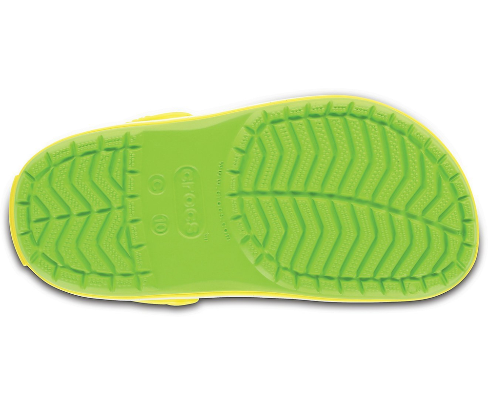 Детские сабо Crocs Crocband Volt Green Lemon