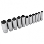 Набор инструментов, 1/2", 3/8", 1/4", CrV, 120 зубьев, 216 предметов Gross