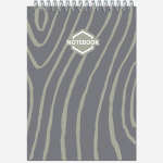 Блокнот формат А5 60 листов на металлическом гребне "Стильный Офис"