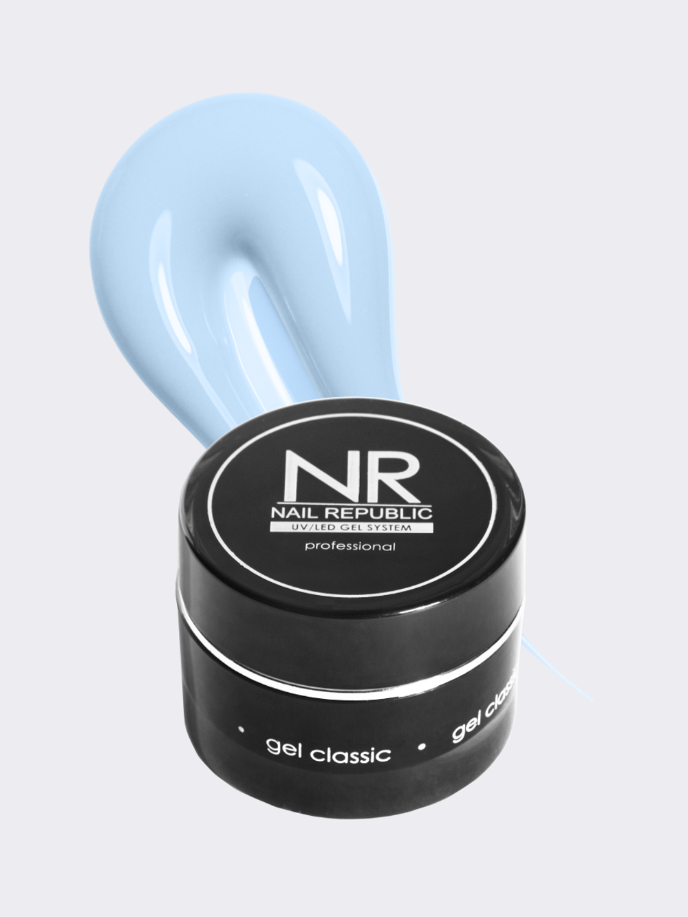 NR Gel Marshmallow - Гель для моделирования №305 молочный с голубым подтоном, 15 гр