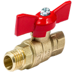 Кран шаровой 3/4 ВР/НР DN20 PN40 (Ручка - Бабочка)