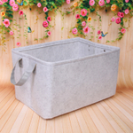 Корзина для хранения войлок 39*27*23 светло-серая