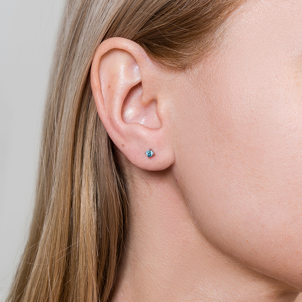 Серьги-пусеты Fiore Luna BLUE AE03187-3A BL/S