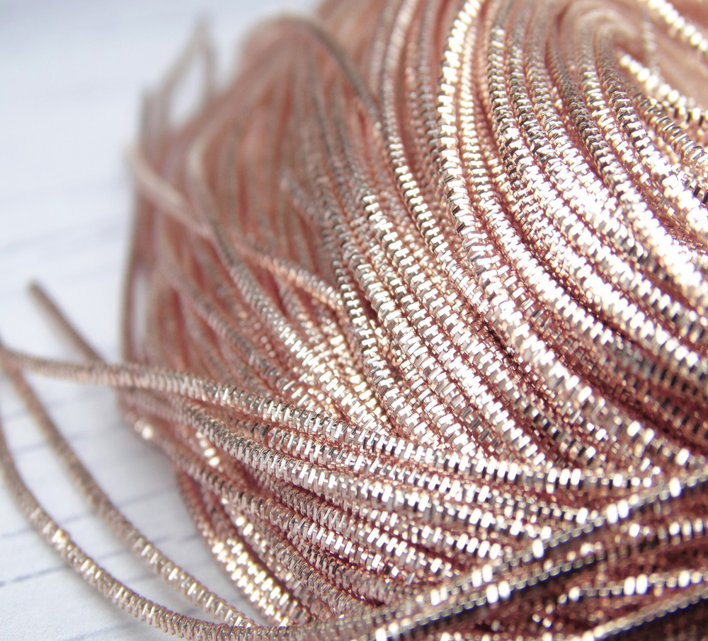 ТК014НН07 Трунцал ювелирный, цвет: розовое золото, размер: 0,7 мм, 5 гр.