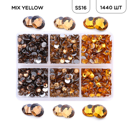 Набор страз MIX YELLOW