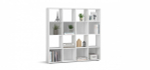Стеллаж ЛЮКС 4х4 Белый снег(последний экземпляр)