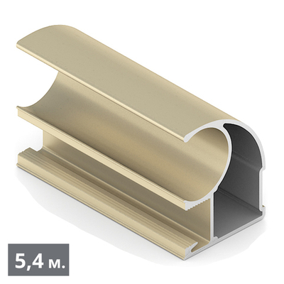 Вертикальный профиль C (5,40 м) золото матовое