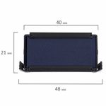 Подушка сменная 38х14 мм, синяя, для TRODAT 4911, 4951, арт. 6/4911