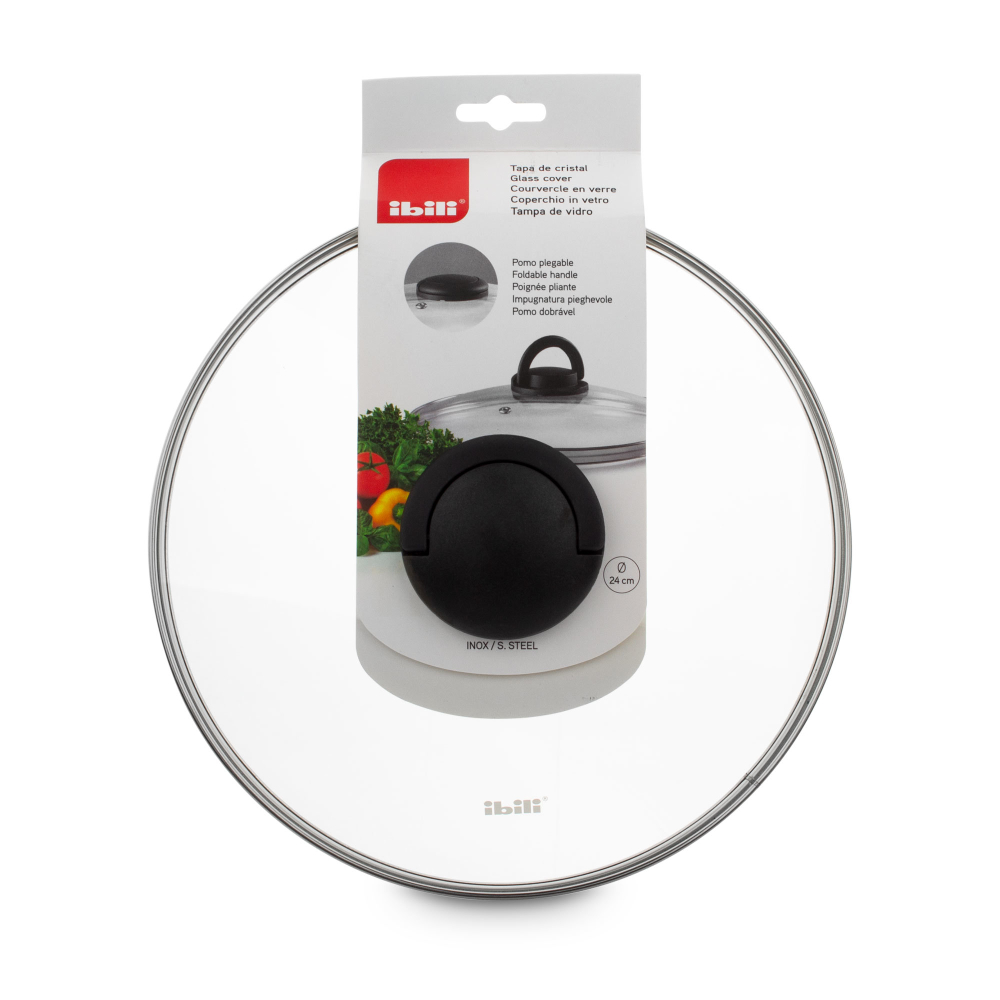 Крышка стеклянная 24см Ibili Kitchen Aids 970924