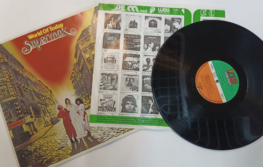 Винтажная виниловая пластинка LP Supermax World Of Today (Germany 1977)