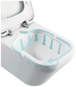 Унитаз подвесной Ideal Standard Tesi ST007901 безободковый, с крышкой микролифт, белый