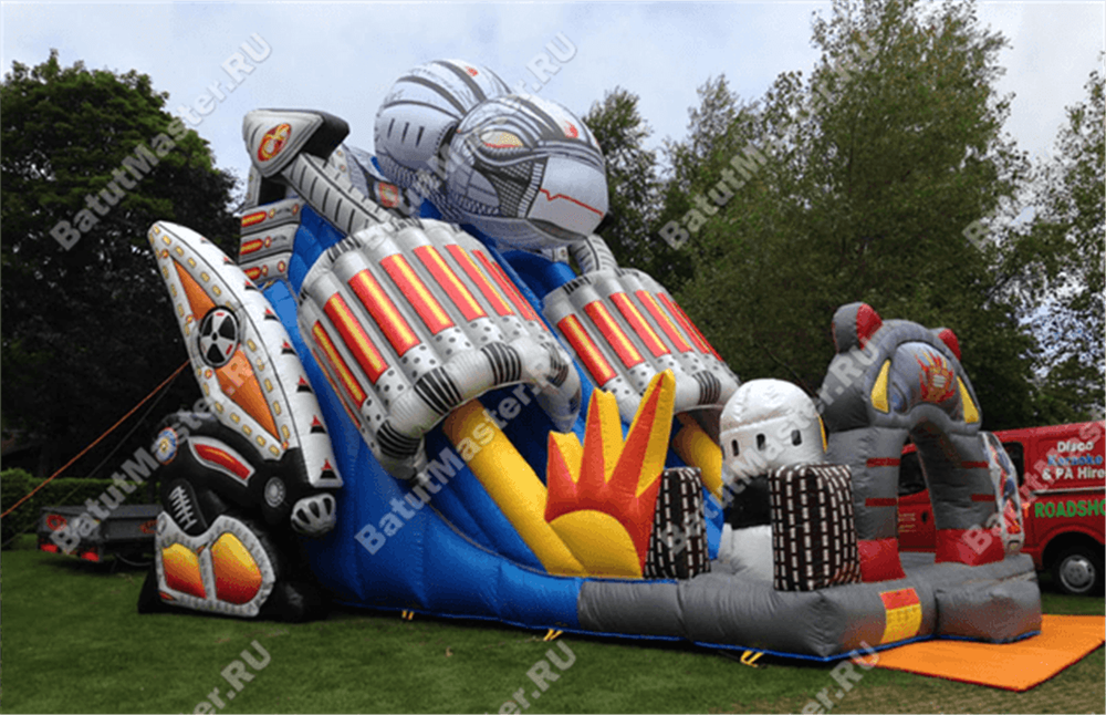 Коммерческий надувной батут "Робот" 8*6*6.5 м