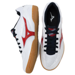 Mizuno Crossmatch Plio RX 4 Comfortable Slip Resistant Abrasion Resistant Low top Training Shoes Unisex White Black