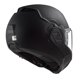 LS2 Мотошлем-трансформер модуляр-открытый FF906 ADVANT KPA NOIR с системой Flip Up 180 Flip Back (флипбэк) черный матовый