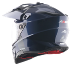 Шлем AXOR X-CROSS DUAL VISOR SC, с визором, цвет синий (L)