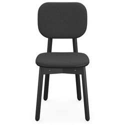 Стул с обивкой Saga, рогожка, темно-серый